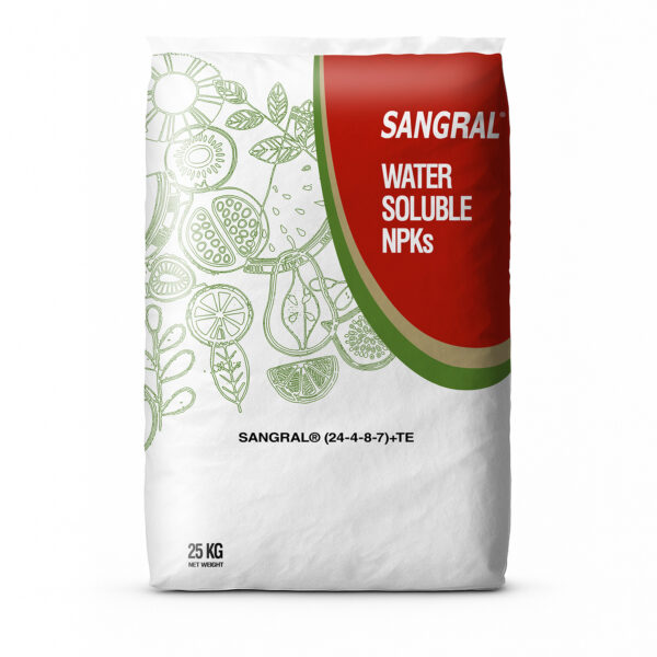 Sangral Water Soluble NPK 24-4-8-7+TE 25kg front