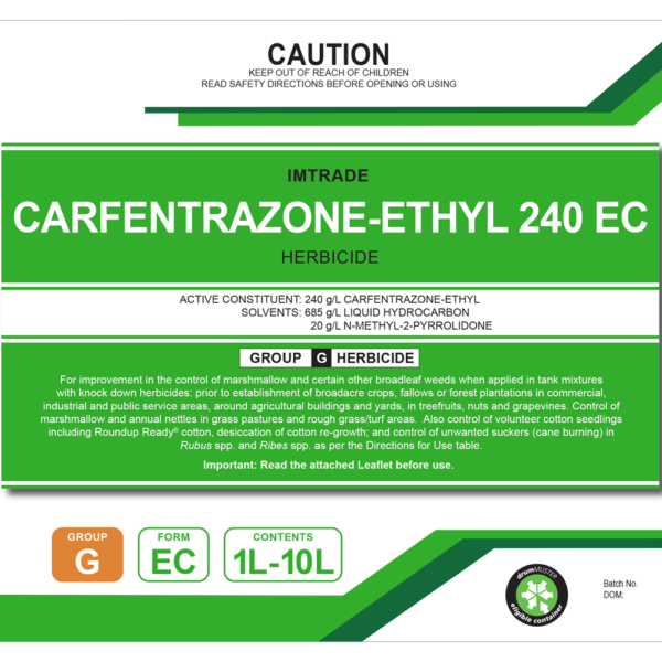 Carfentrazone-Ethyl 240 EC (Carfentrazone-ethyl 240g/L) 1L - Image 1