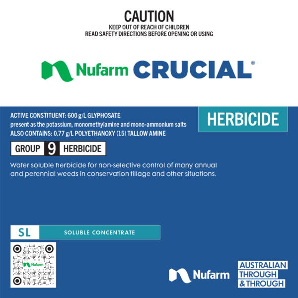 Crucial (Glyphosate 600g/L) 20L - Image 1