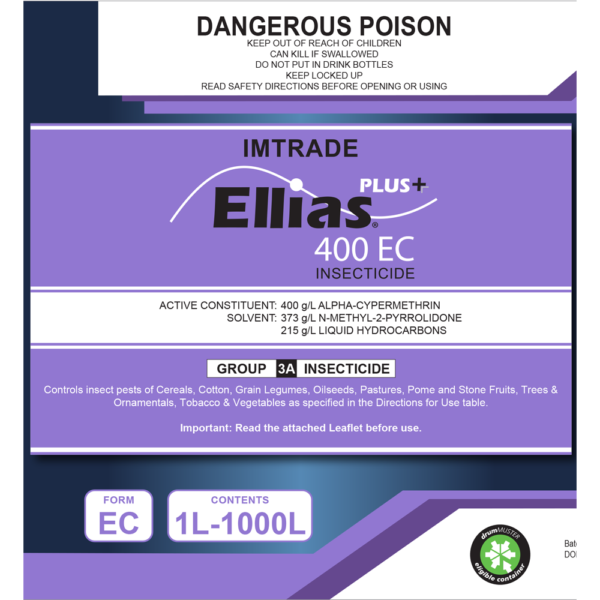 Ellias 400EC Insecticide (400 g/L Alpha-Cypermethrin) 10L - Image 1