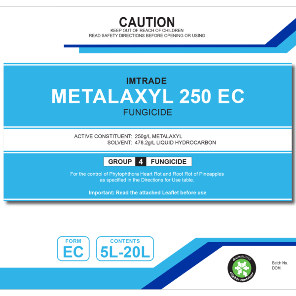 Metalaxyl 250 EC (Metalaxyl 250g/L) 10L - Image 1