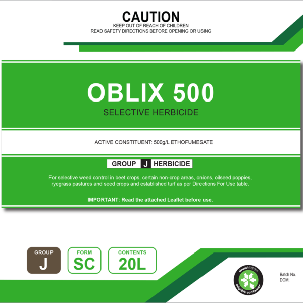 Oblix (Ethofumesate 500g/L) 5L - Image 1