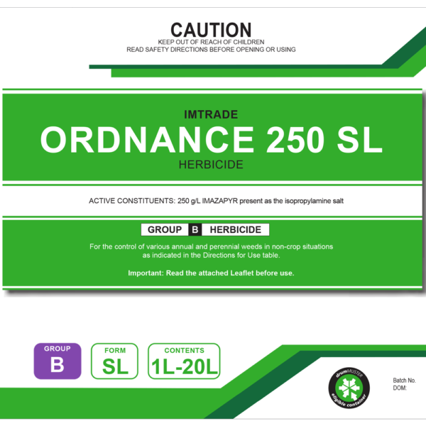 Ordnance (Imazapyr 250g/L) 5L - Image 1