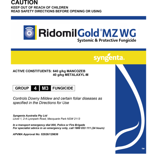 Ridomil Gold MZWG (Mancozeb 640g/kg + Metalaxyl-M 40g/kg) 5kg - Image 1